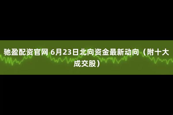 驰盈配资官网 6月23日北向资金最新动向（附十大成交股）